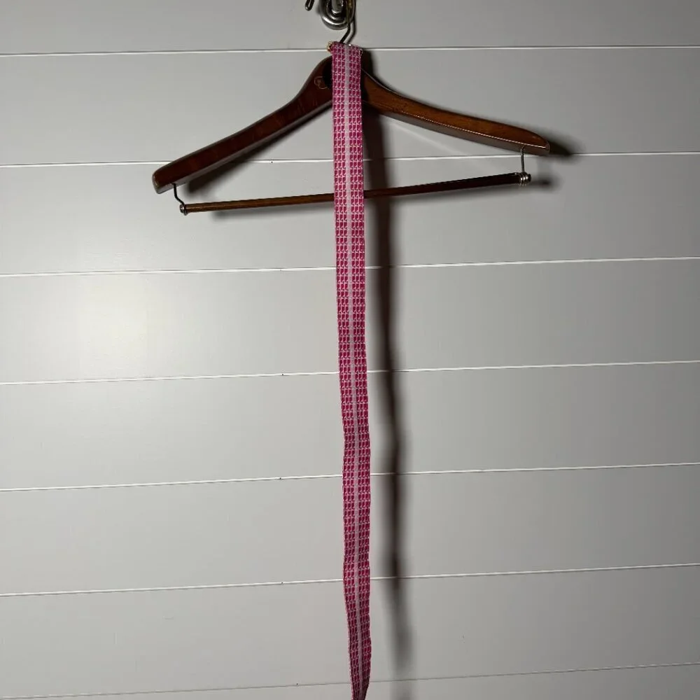 Vineyard Vines Women's Pink & White Belt Size Large